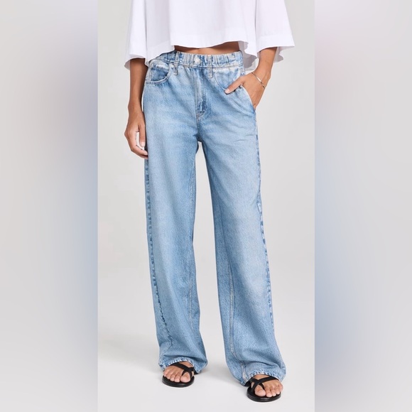 rag & bone Pants - Rag & Bone Miramar Wide Leg Sweatpant "Jeans" in Valentina
